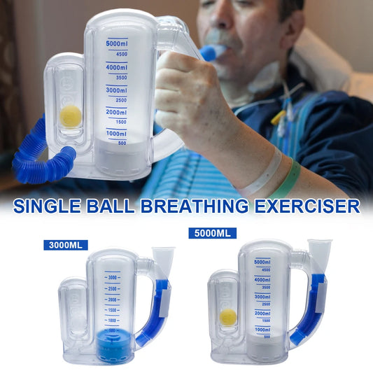 3000/5000ml PVC Volumetric Exerciser Lung Breathing Exerciser  Vital Capacity Apparatus Spirometer Rehabilitation Trainer