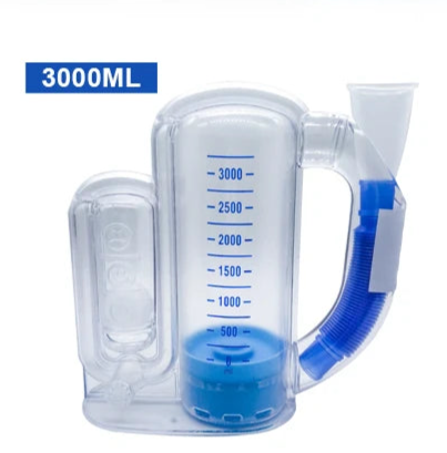 3000/5000ml PVC Volumetric Exerciser Lung Breathing Exerciser  Vital Capacity Apparatus Spirometer Rehabilitation Trainer