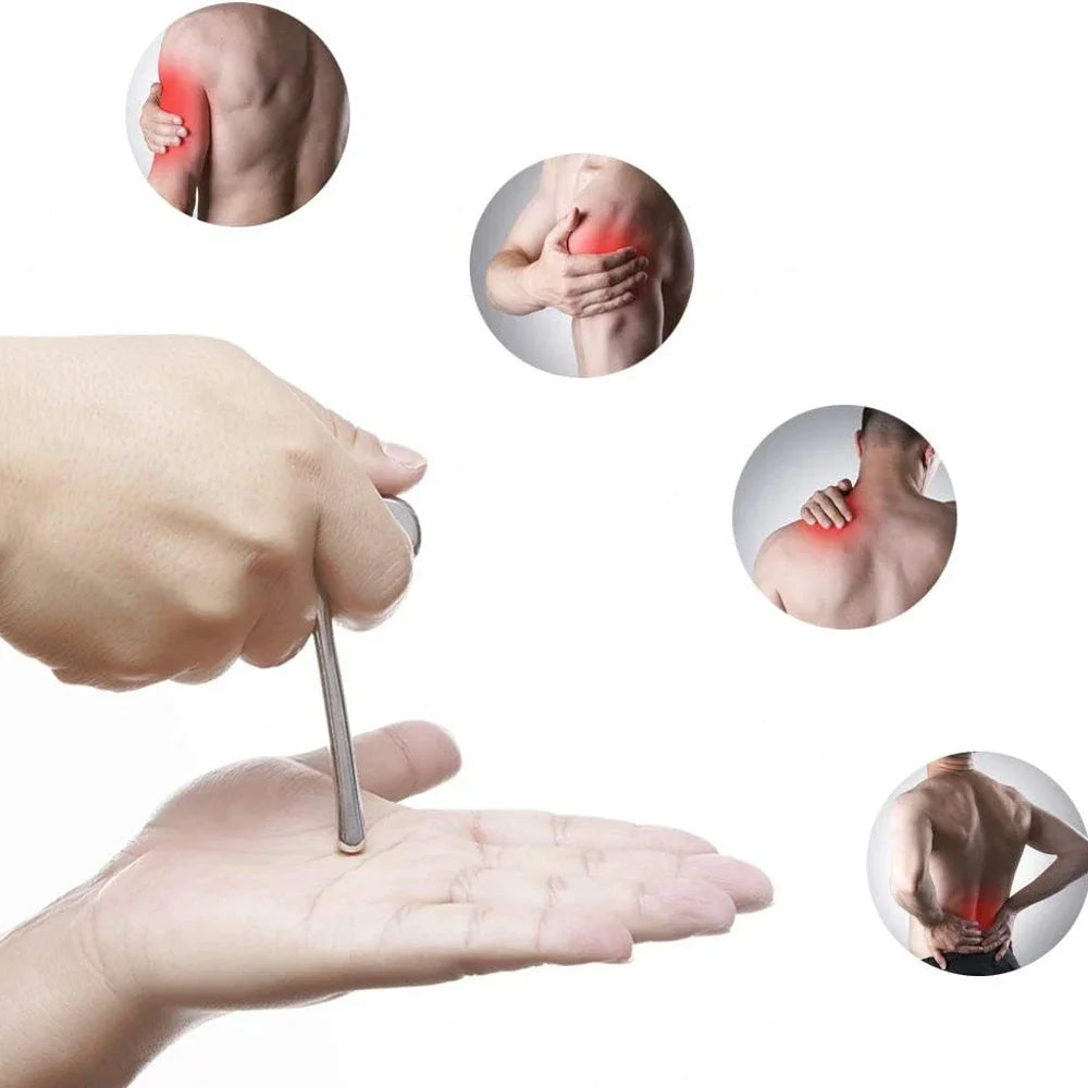 Stainless Steel Trigger Point Massage Tool - Deep Tissue Massage - Reflexology Acupressure Massage Tools for Myofascial Release